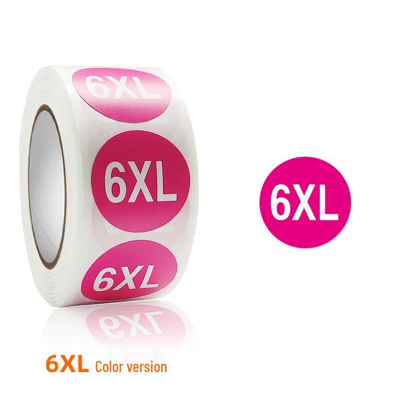 Self-Adhesive Round Size Stickers for Apparel & Footwear