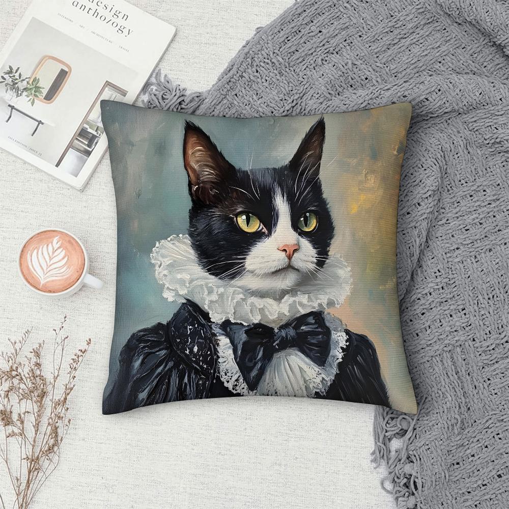 Nordic Fashion Animal Pillow Case Sofa Decorative Home Double-sided Print Plush Square Throw Pillow Covers Cushion Decor Cover