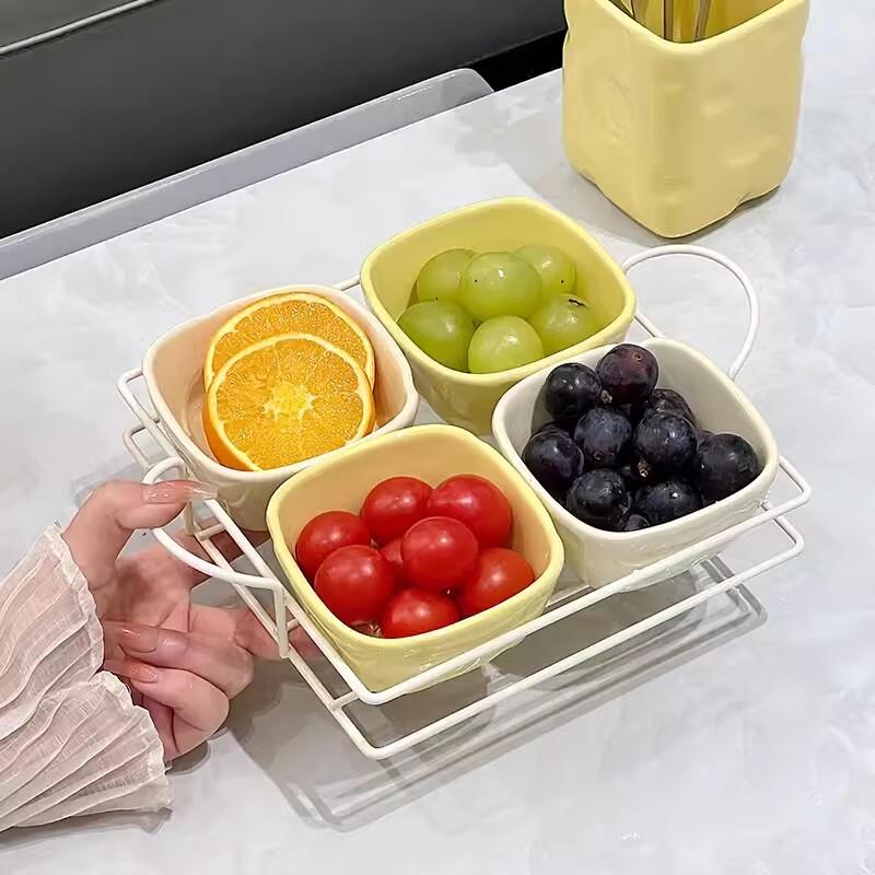 Tao Tao Mei Ceramic Sectioned Snack & Fruit Plate