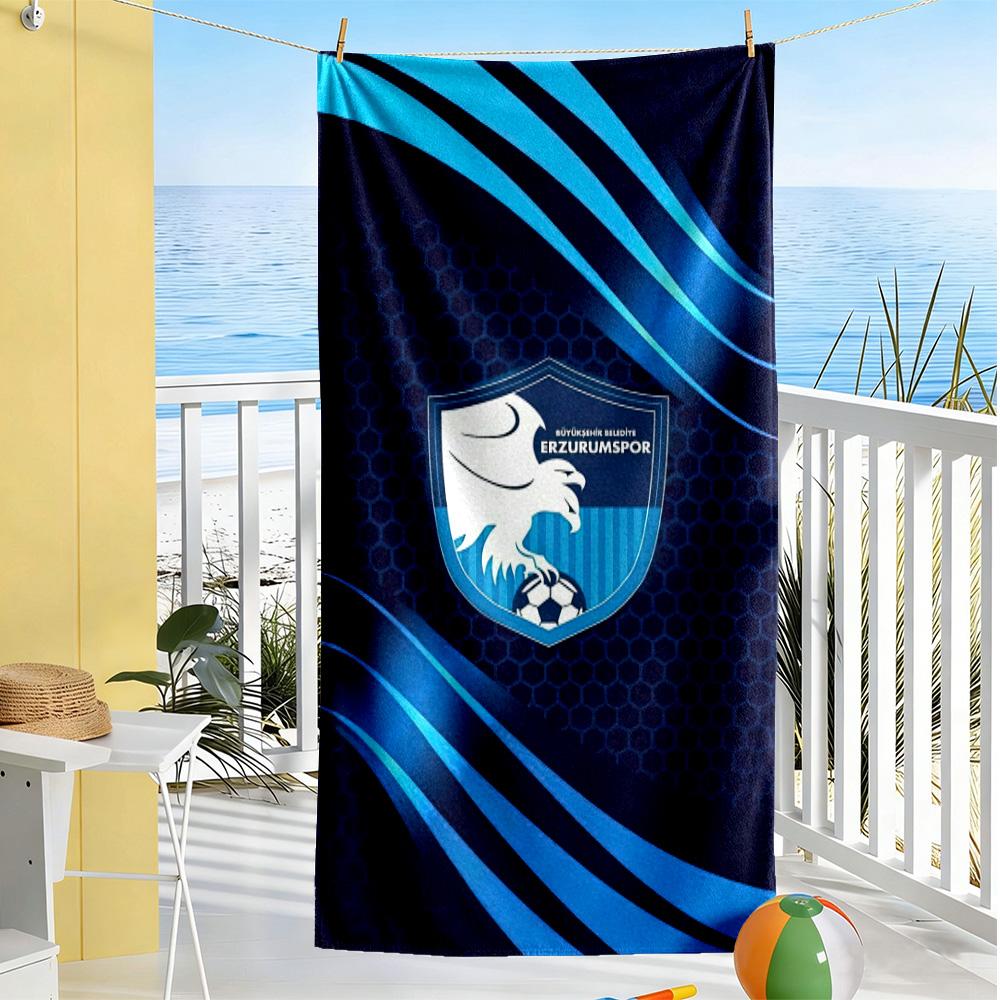 Erzurumspor Fk Beach Towel High Absorbency & Quick-Dry Comfortable Lightweight Portable for Swimming,Beach,Camping, Travel, Beach Accessories,Gym