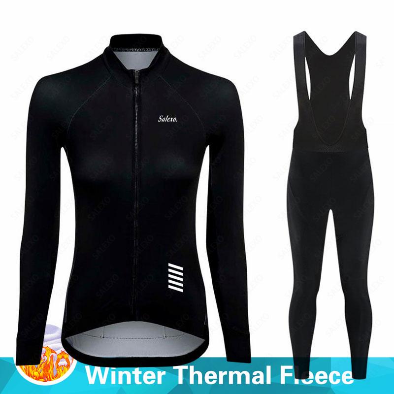Cycling Suit Set with Plush Insulation for Winter 2026 Thermal Fleece Women Long Sleeve   Mountian Bicycle Clothes Wear Ropa Ciclismo Racing Bike Set