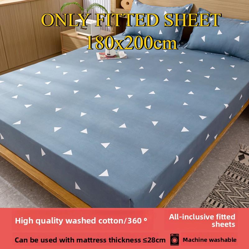 Sábana Bajera No se decolora No hace bolitas Sábana de una pieza Antideslizante Multiespecificación Ropa de Cama Cubrecama Protector