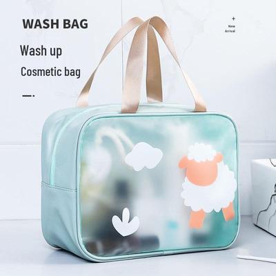 Große tragbare Toiletten- und Kosmetiktasche für Outdoor, Strand, Yoga & Fitness mit Nass-Trocken-Trennung
