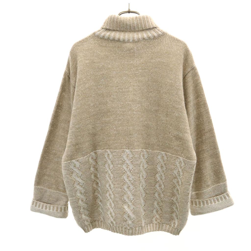 Courr_ges Homme made in Italy 7 minutes sleeve turtleneck sweater M knit Men's Used