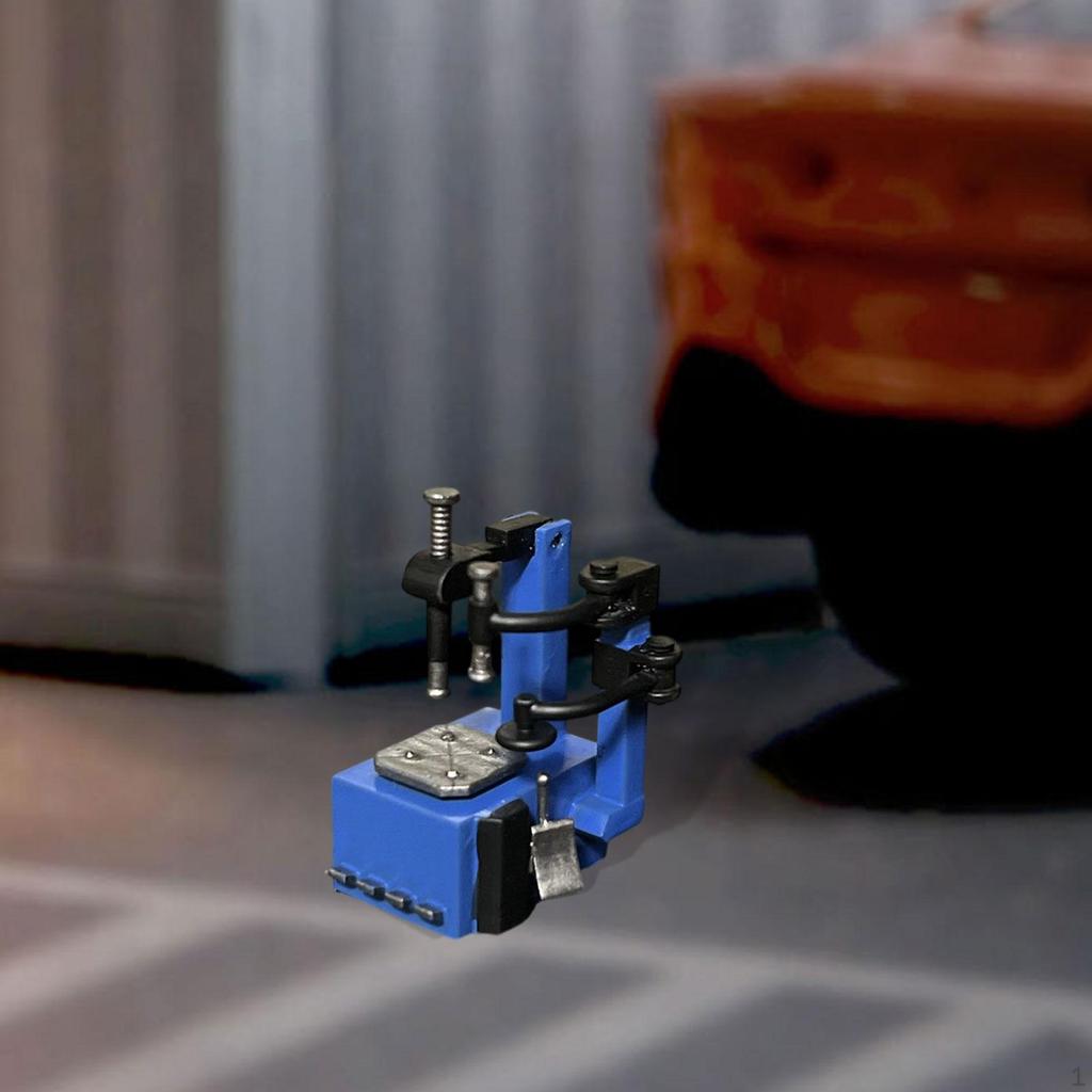 1/64 Tire Changer Model Simulation Movable Decorative Mini Vehicles Toys for Repair Shop Parking