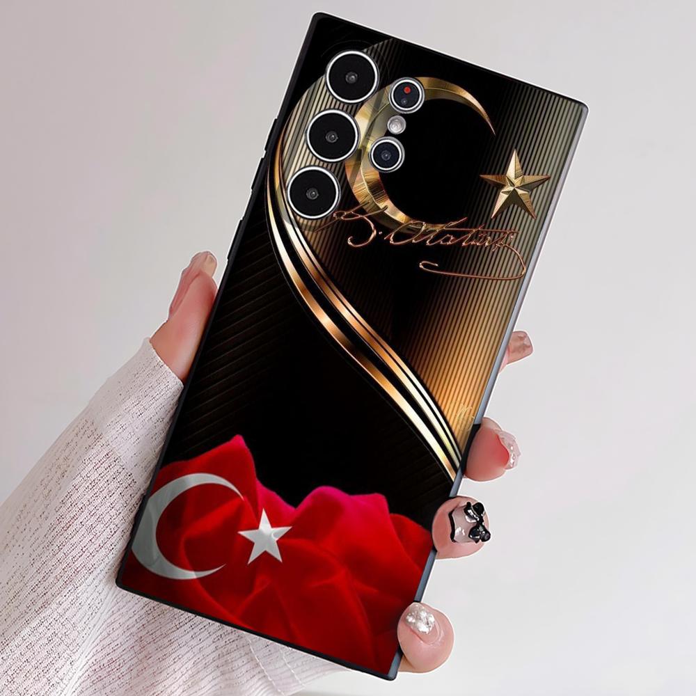 Türkei Flagge Reisepass Handyhülle Für Samsung S Serie S21 S22 S23 S24 S25 FE Plus Ultra TPU Weich Hautfreundliche Hülle