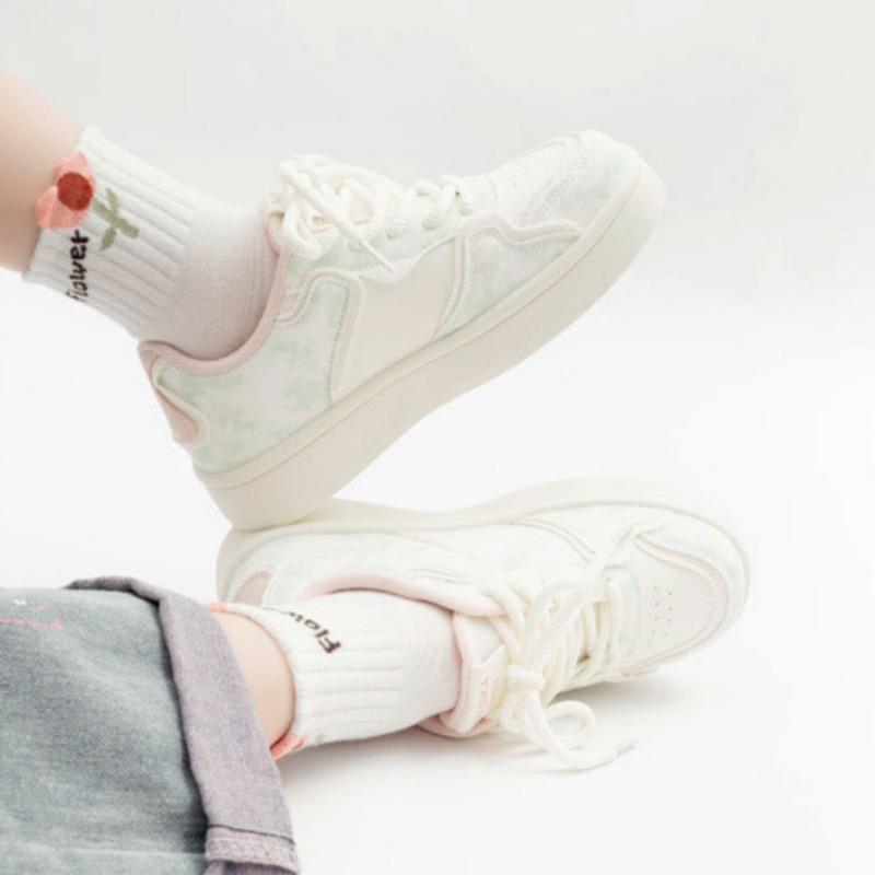 Student Sports Shoes Fashionable Casual Women's Shoes Thick-soled Versatile White Shoes