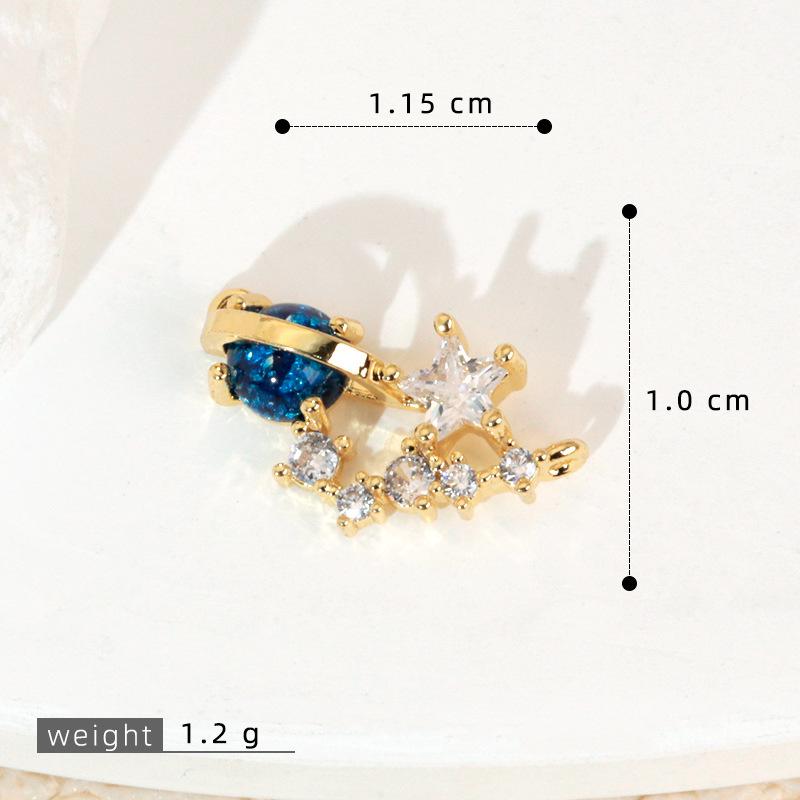 Kupfer Sternenhimmel Sonne & Mond Anhänger Halskette - Vielseitiges Luxus Schlüsselbein Kette Accessoire