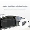 Adjustable Quick Roll Up Car Window Shade Antislip Heat Insulation Design Perfect For Short Distance Driving Pack Of 2