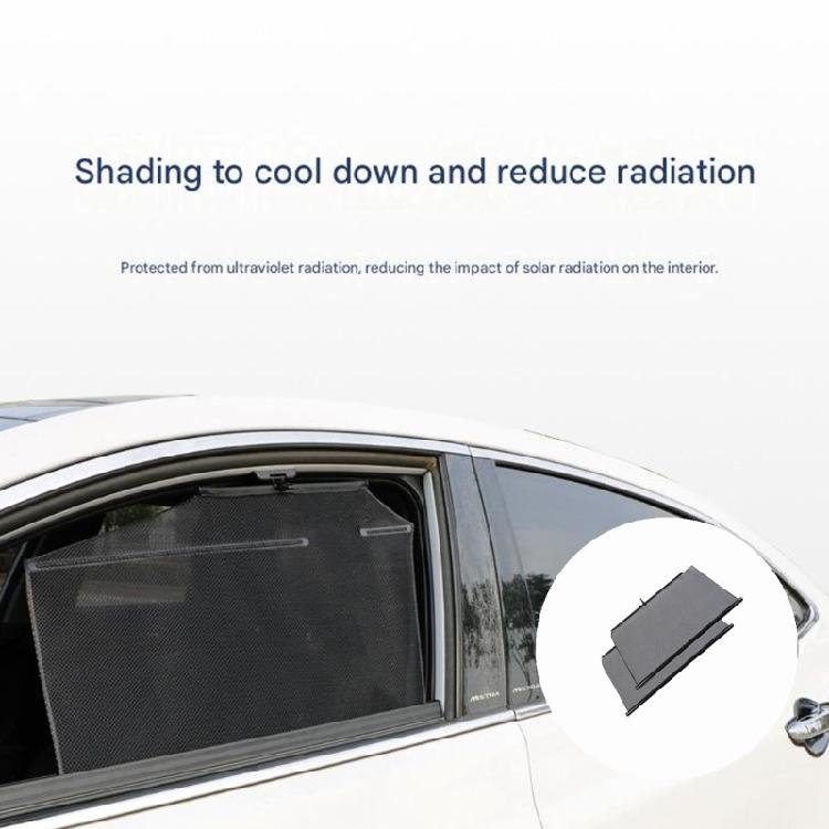 Adjustable Quick Roll Up Car Window Shade Antislip Heat Insulation Design Perfect For Short Distance Driving Pack Of 2