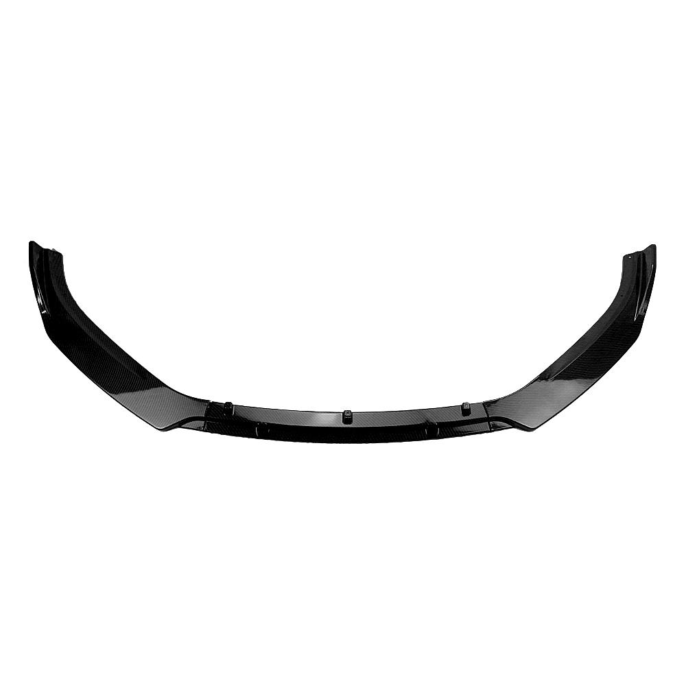 Front Bumper Spoiler Lip For Mazda 3 Axela 2014 2015 2016 2017 2018 Carbon Fiber Look/Gloss Black Lower Splitter Kit Protector
