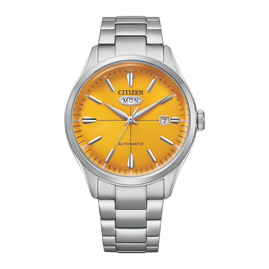 Citizen C7 NH8391-51Z Mechanical Automatic Yellow Dial Stainless Steel Men Watch