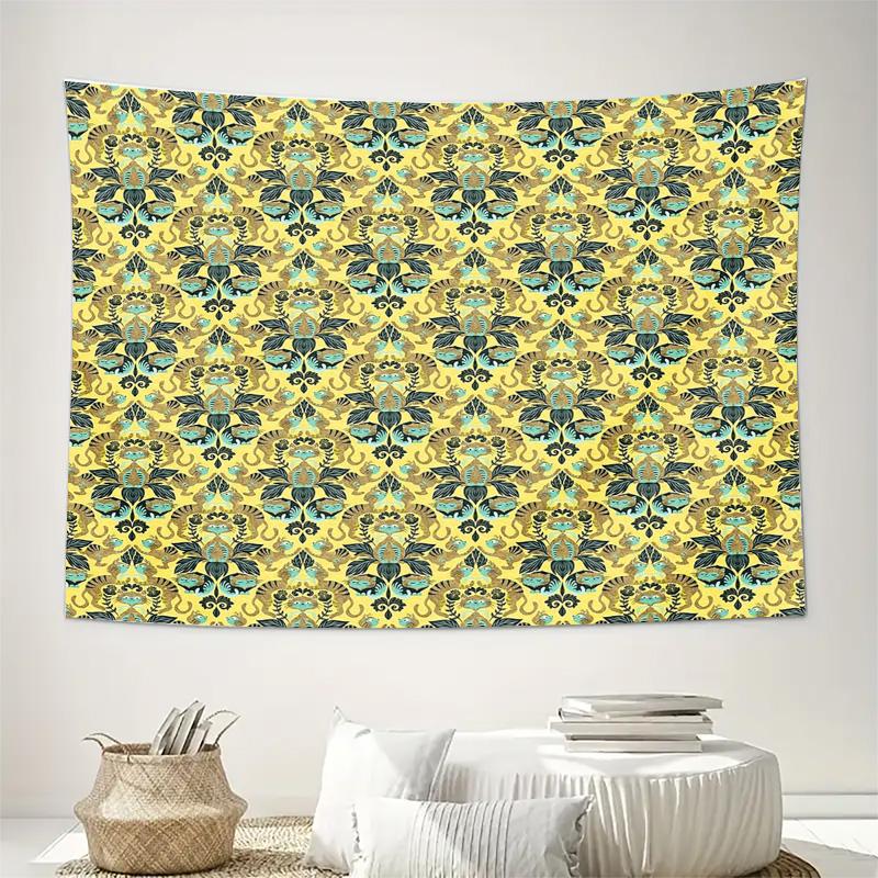 Boho Wall Tapestry Aesthetic Room Decor Vintage Persian Rug Tribal Pattern Macrame Wall Hanging Dorm Room Decor Home Textile Bei