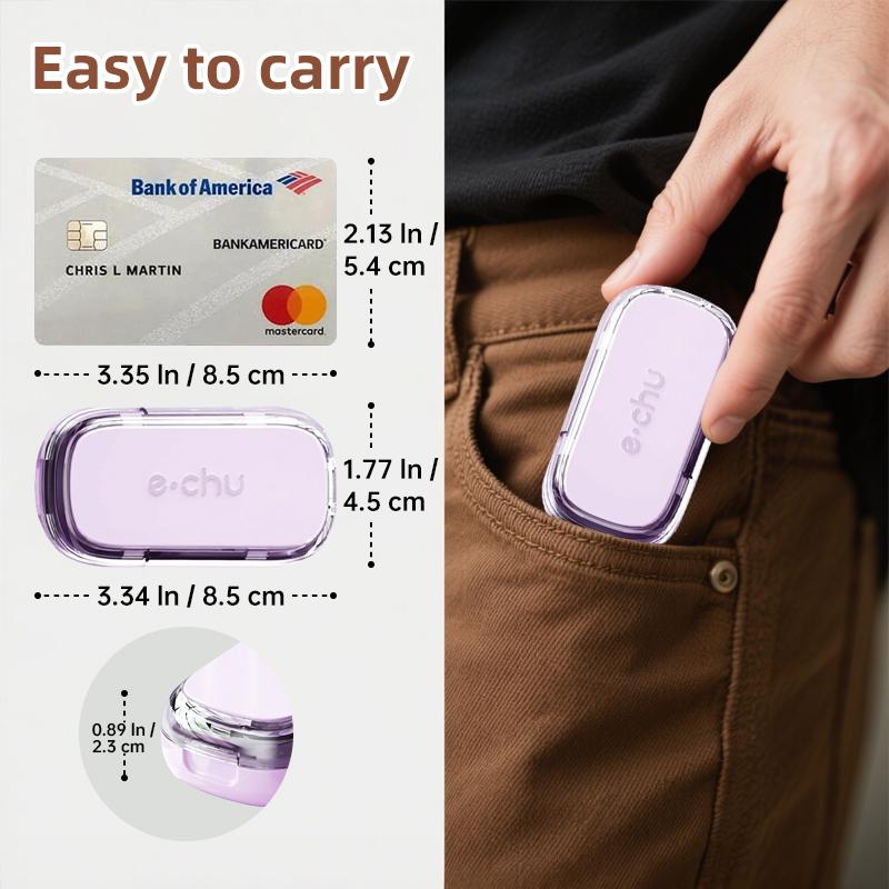 3In1 Medicine Cutter Precise Cutting Into Half / Third / Quarter Drug Divider Organizer Portable Tablet Splitting Pills Splitter