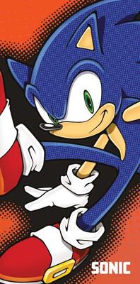 SONIC CHILDREN'S TOWEL LARGE 70 X 140 BATH BEACH POOL HOLIDAY