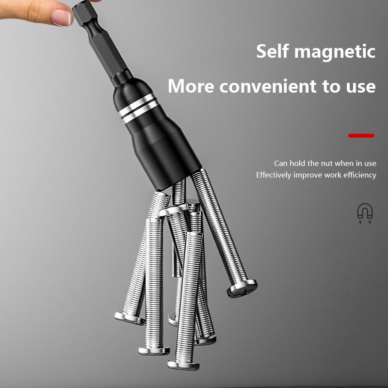 Steel Magnetic Nut Screwdriver Socket Bits For Power Drills Hex Shank Driver/Adapter Socket Wrench Tool Parts Accessories
