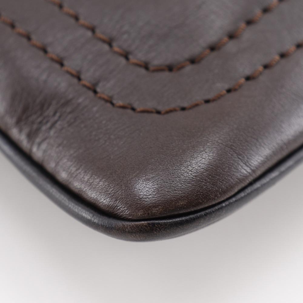 Louis Vuitton Sac Plat Schultertasche M92073 Utah Cafe Braun Kalbsleder Herren Gebraucht
