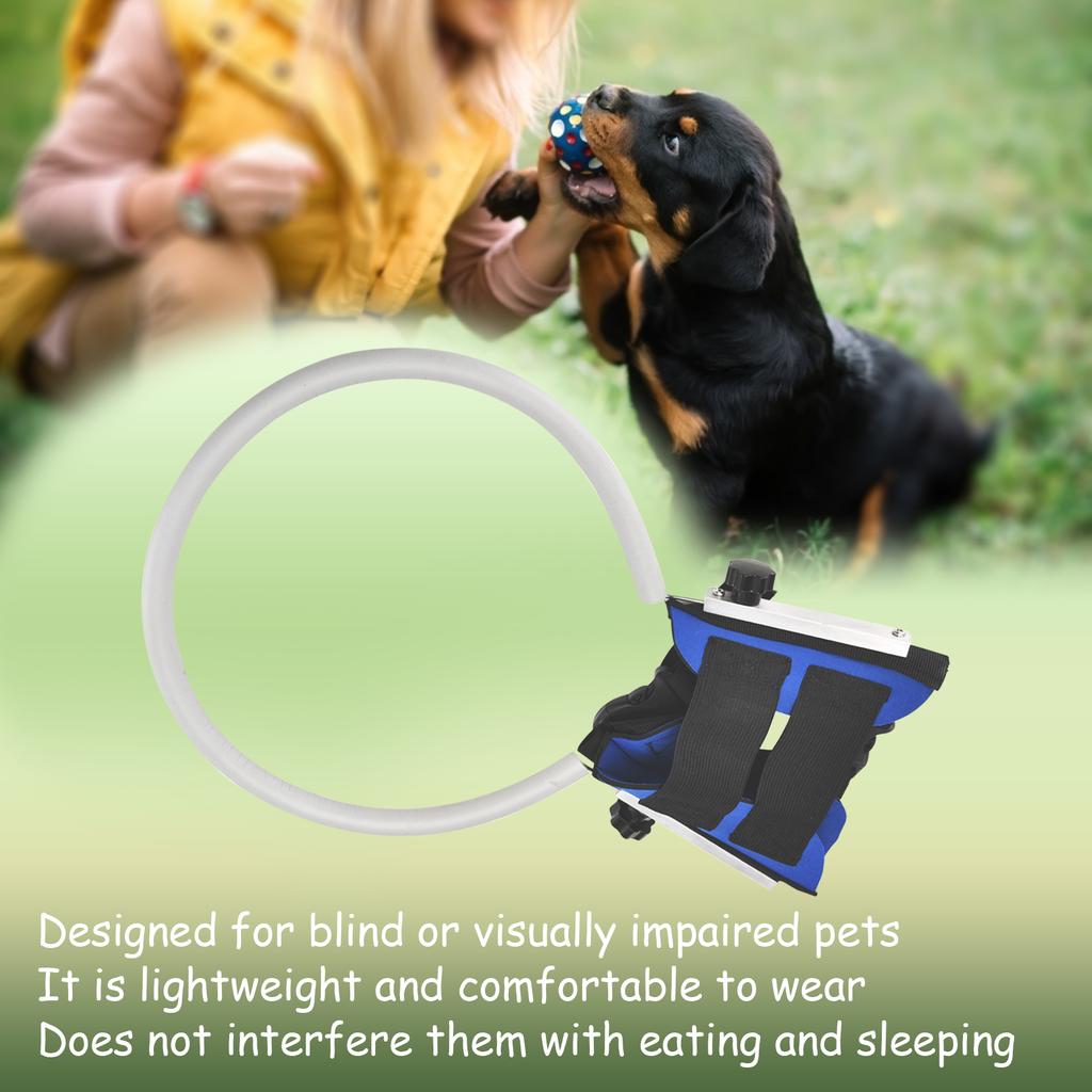 Anillo Anticolisión para Mascotas Collar Halo para Perro Ciego, Dispositivo Guía Arnés Chaleco para Mascotas