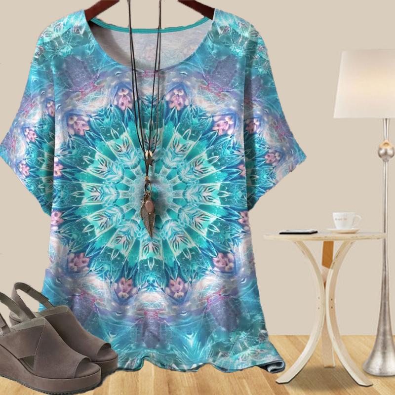 

Женская повседневная свободная весенняя рубашка, женские топы с коротким рукавом и персонализированными узорами в виде граффити 8XL фиолетовый