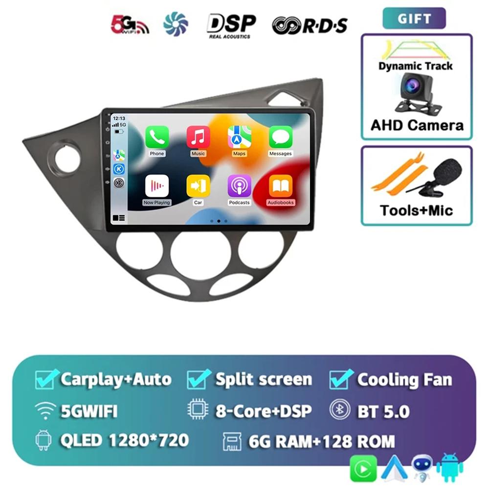 9" Android 14 Car Radio For Ford Fiesta 1995-2001 Focus MK1 1998-2004 2 Din Stereo Multimedia Player Carplay Autoradio Head Unit