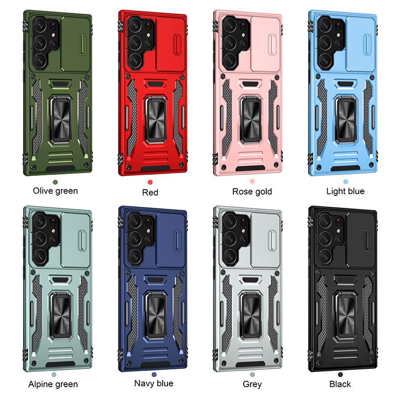 Custodia per telefono Samsung S25 Ultra: Design Finestra a Copertura Totale per S24 Ultra, S23 FE, Custodia Protettiva Anti-Caduta S22