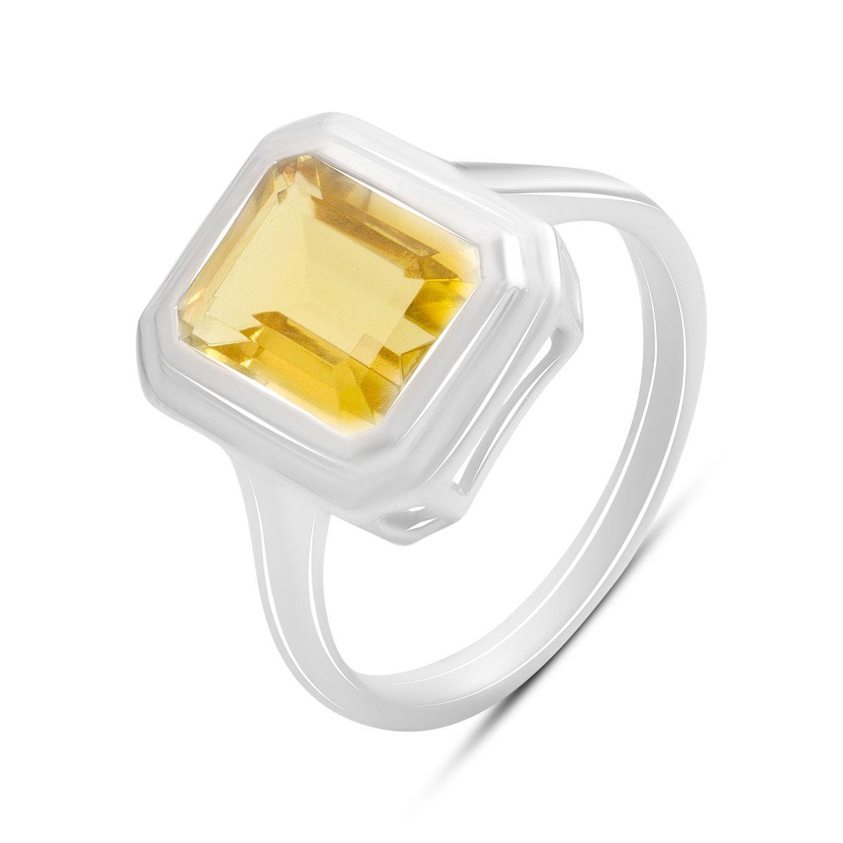 

Серебряное кольцо с цитрином nano 3.138ct, вес изделия 3,98 гр (2190110) бурштин