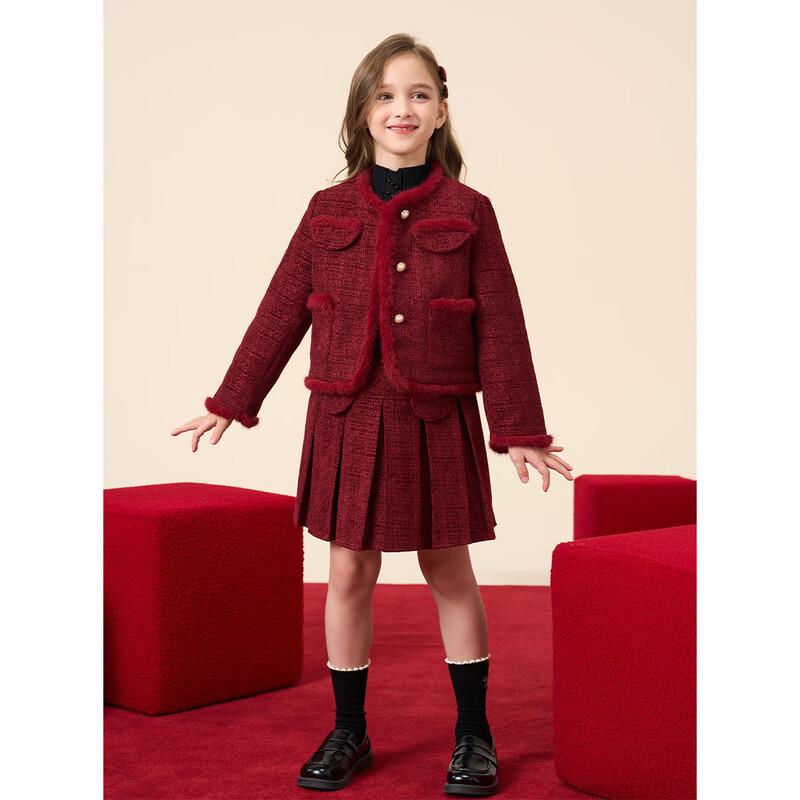 Monceau Girls' Padded Chinese Style New Year Two-Piece Set