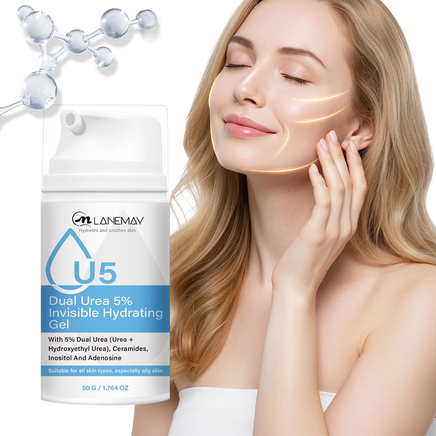

Dual Urea 5% Invisible Hydrating Gel-Hydrates And Soothes Skin-Balance Skin Oil Production-Suitable For All Skin Types, 50g