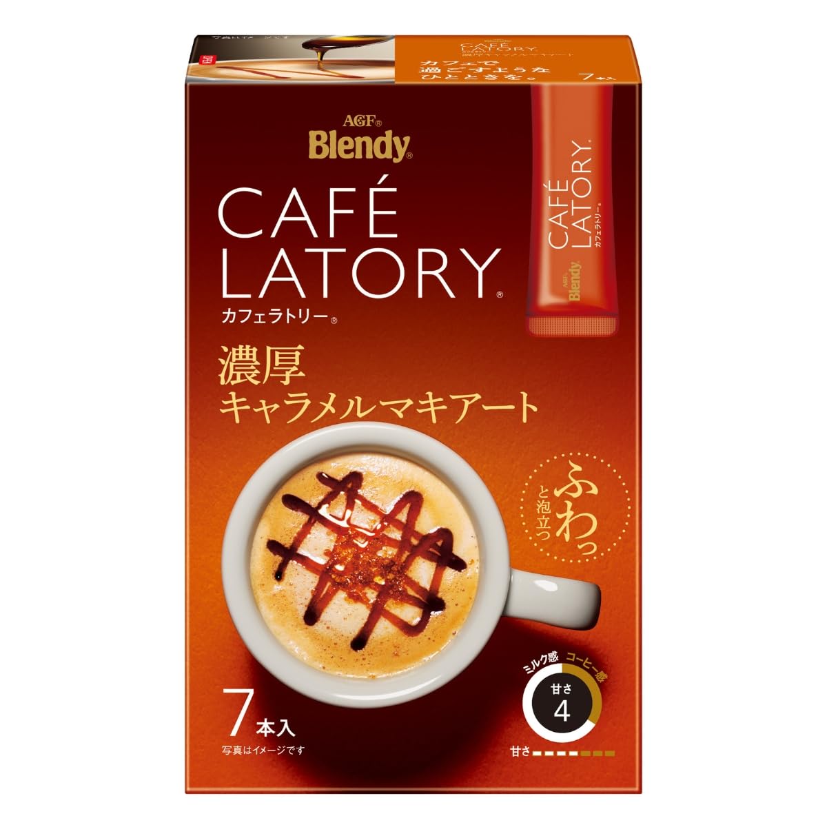 

AGF Blendy Cafe Latory Стик Рич Карамель Макиато 7 стиков х 6 коробок [Стик Кофе] 11,5 г (х 42)