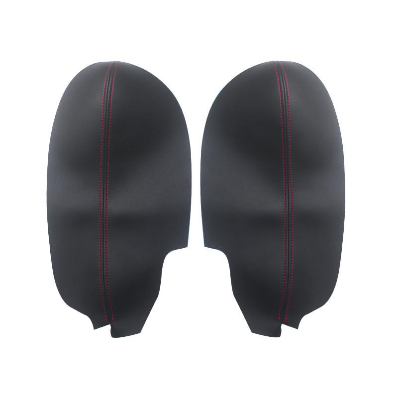 2pcs Microfiber Leather For Acura TSX 2009 2010 2011 2012 2013 2014 Car Interior Front Door Armrest Panel Cover Trim Accessories