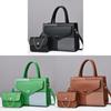 Pu Patching Crossbody Bag With Contrast Color Blocks And Magnetic Closure For Daily Use