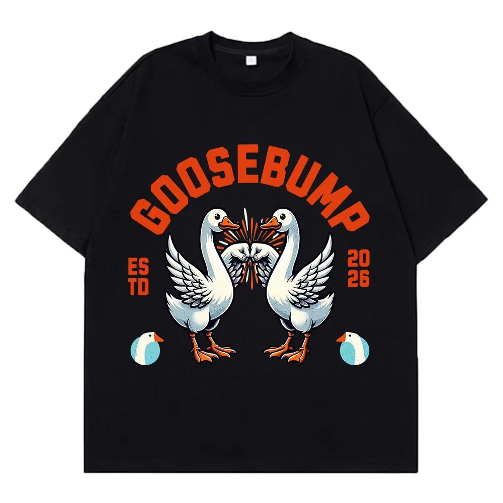 

Funny Silly Goose Meme TShirt Men Women Hiphop Vintage Tshirt Shortsleeved Top pure Cotton Hip Hop High Quality Tshirts S