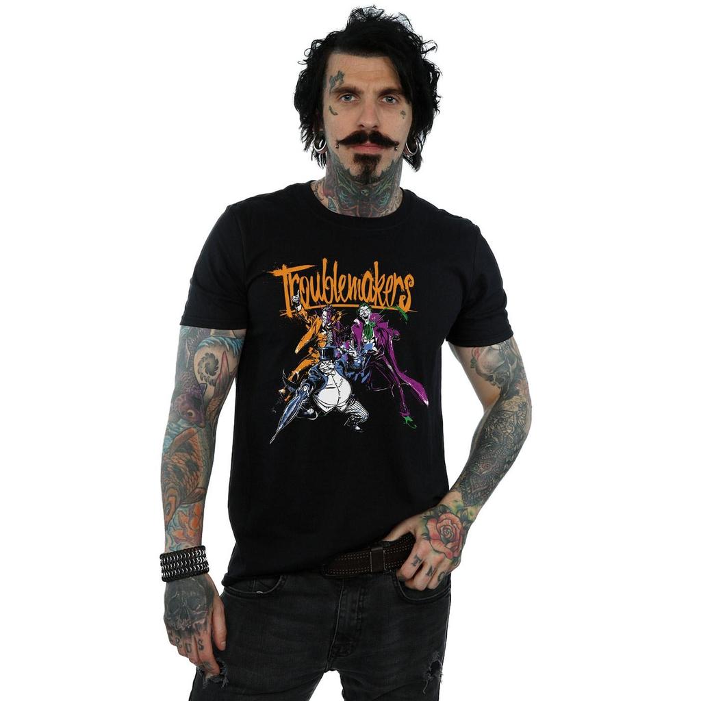 DC Comics Mens Batman Troublemakers T-Shirt