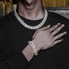 Bling Classic Miami Cuban Chain Luxury Diamond High Quality Necklace 16mm Wide Hip Pop Street Style For Men Women Daily Wear