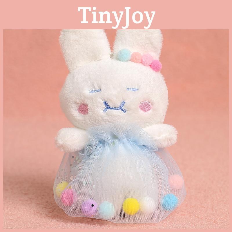 Cuter And Rabbit Plush Doll With Yarn Skirt Decoration Gift For