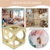 M-Modern-9 Holes Collapsible Balloon Sizer Box Measurement Tool Stable 2-10 Inch For Birthday Wedding Party