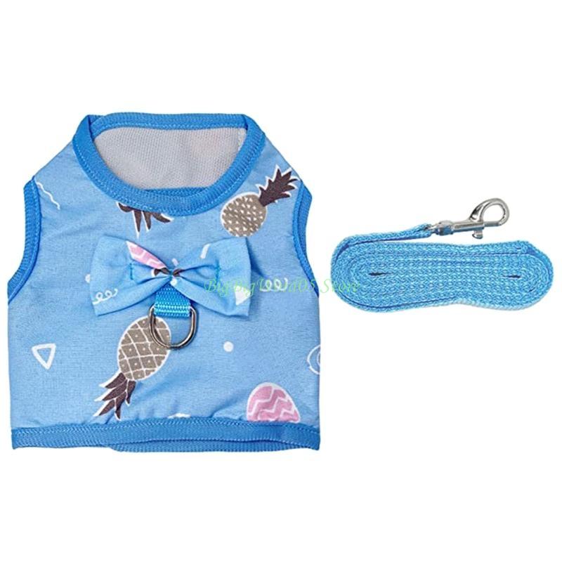 

24TE Bunny Harness and Leash Rabbit Vest with for Guinea Pig Hamster 3 Sizes S