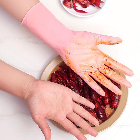 30 Stück Einweghandschuhe Kratzfest Wasserdicht Weich Reinigungs-Handschuhe Wiederverwendbare Spülhandschuhe