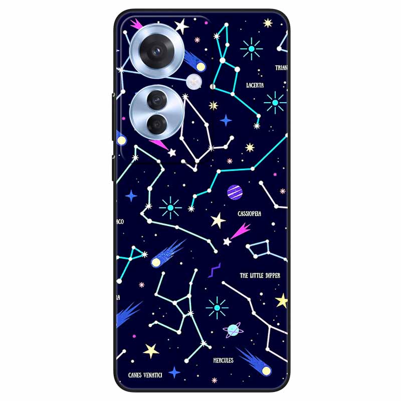 Phone Cover for OPPO Reno11 F 5G Case Black Silicone TPU Fashion Marble Print Shells for Oppo Reno 11F Protective Capa Soft Bags