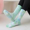 Damen Weiblich Pilates Yoga Yoga Socken Tie Dye Griffige Socken Sport Yoga Socken Anti Rutsch Pilates