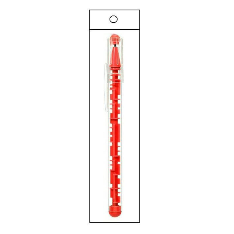 1pc of Unique Stationery Labyrinth Ballpoint Pen, An Engaging Puzzle Pen for Stress Relief красный