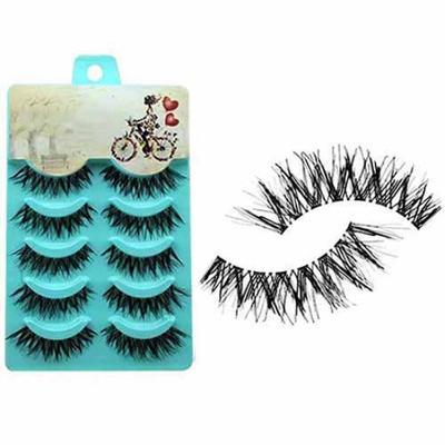 Natürliche weiche 5 Paar gefälschte Wimpern Augen Make-up handgemachte falsche Wimpern