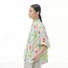 Short Sleeve Oversized  Vintage Floral Shirts & Blouses for Blouse Casual Loose Summer Tops Women Button Up Shirt