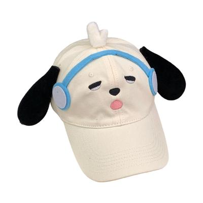 Adjustable Dog Design Baseball Hat Lightweight Polyester Earbuds Cover For Men Women Kids Outdoor Adventures