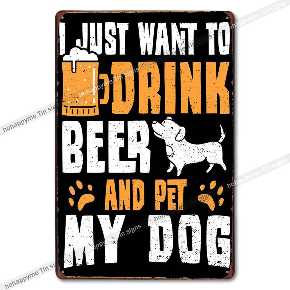 Retro Collectible Beer Tin Sign Metal Plaque Man Cave Garage Shed Decoration - 8x12in 20x30cm