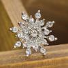 Elegant Snowflake Stud Earrings