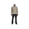 Under Armour Solid Color Stand Collar Half Zip Logo Long Sleeve Shirt Men Shirts Khaki 1373674-200