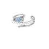 Wind Pearl Zircon Butterfly Ring Female Niche High-end Sense Light Luxury Couple Pair Ring Temperament Open Ring