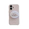Pink Polka Dot Little Bear Magnetic Phone Case for iPhone 17, Apple 16 Pro Max, 15, 14 - Girly Design
