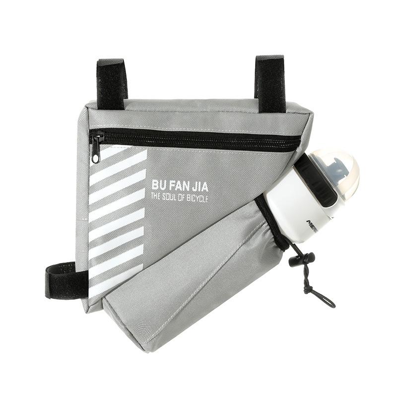Bicycle Triangle Frame Bag Water Resistant Material Built In Water Bottle Holder Perfect For Mountain Road Cycling Rides